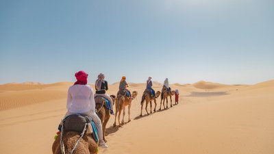 Auf Kamelen durch die Sahara