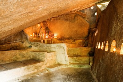 In der hauseigenen Grotte kommen Sie während Ihrer Yoga-Reise zur Ruhe