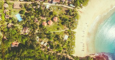 Ein Blick auf die Anlage - das Talalla liegt an einem der schönsten Strände Sri Lankas