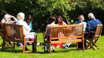 Intensive Gespräche mit Gleichgesinnten auf der Douce Mountain Farm