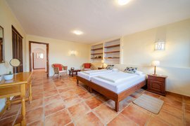Das große Schlafzimmer im Studio Vista Luna Das große Schlafzimmer im Studio Vista Luna