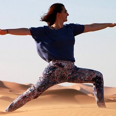 Yogalehrerin Uli Hawel