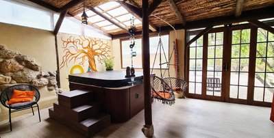 Entspannen Sie im gemütlichen Wellness Bereich