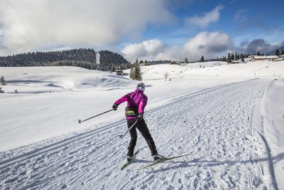 Die Umgebung eignet sich wunderbar für Skilanglauf