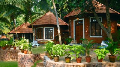 Die Cottages des Manaltheeram Ayurveda Beach Village laden zum Wohlfühlen ein
