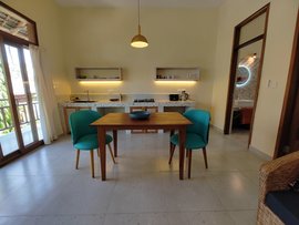 Das Apartment in der Villa Bahati verfügt über eine Kochnische Das Apartment in der Villa Bahati verfügt über eine Kochnische