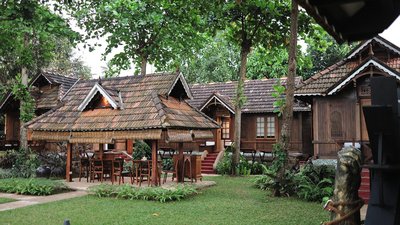 Traditionelle Architektur des Anaamaya Ayurveda Resorts Traditionelle Architektur des Anaamaya Ayurveda Resorts