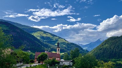 Ausblick auf den gemütlichen Ort Maria Saalen
