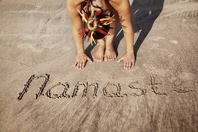 Namaste am Strand