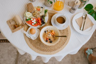 Jeden Tag steht Ihnen ein umfangreiches Frühstücks-Buffet zur Verfügung