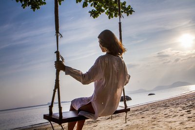 Traumschaukel am Strand