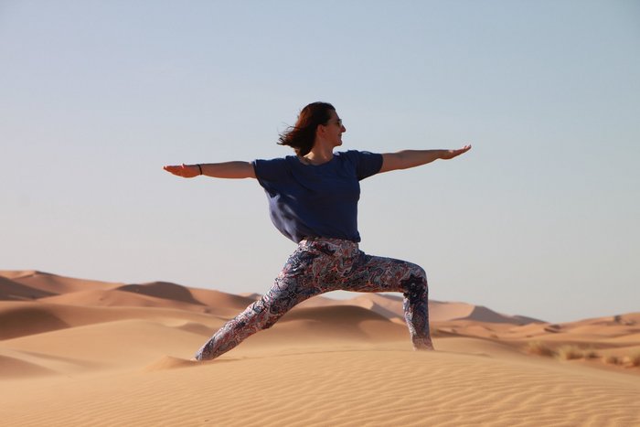 Yogalehrerin Uli Hawel