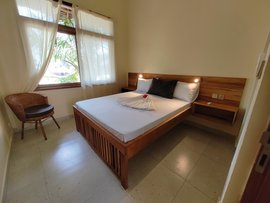 Das Schlafzimmer im Apartment der Villa Bahati Das Schlafzimmer im Apartment der Villa Bahati