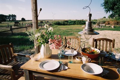 Genießen Sie biologisch leckeres Essen im Garten im Haus am Watt