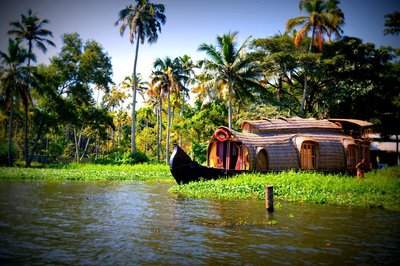 Entspannen Sie bei einer Fahrt auf den Backwaters in Kerala