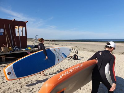 Probieren Sie doch mal Stand-Up-Paddling in der Nordsee