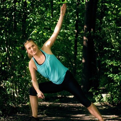 Yogalehrerin Ariane Heck
