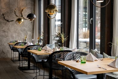 Das stilvolle Restaurant