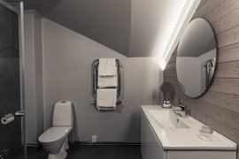 Die Badezimmer im Hotel Filipsborg 