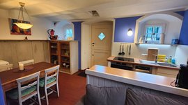 Küche und Esszimmer in der Schmiede Küche und Esszimmer in der Schmiede