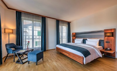 Das stilvoll eingerichtete Doppelzimmer Bodenseeblick 