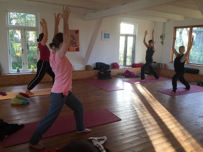 Yogastunde im Haus am Watt