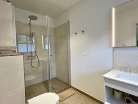 Das Badezimmer in der Junior Suite