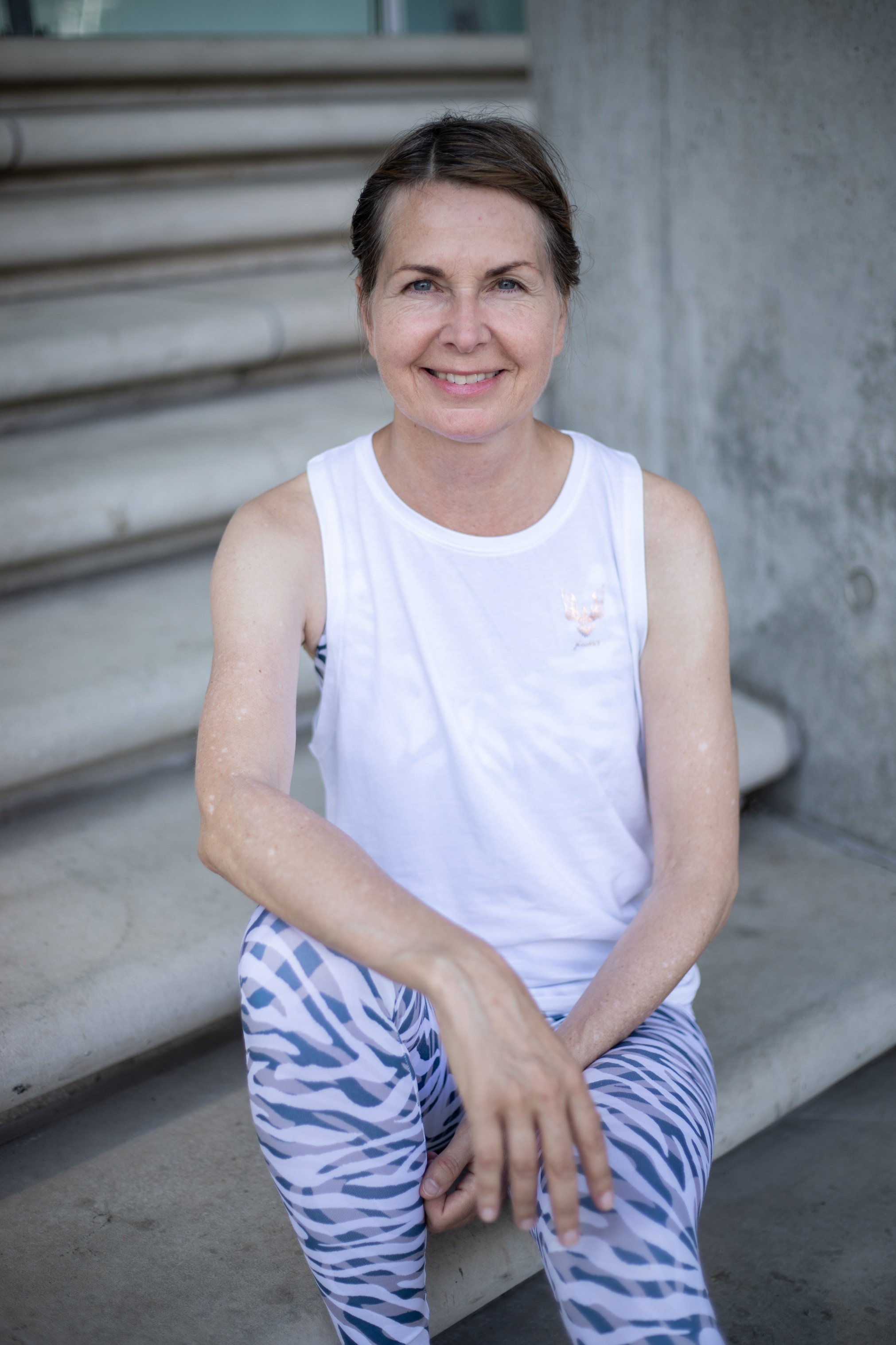 Yogalehrerin Martina Lange