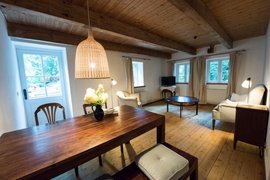 Wohnzimmer im Appartement Nummer 3