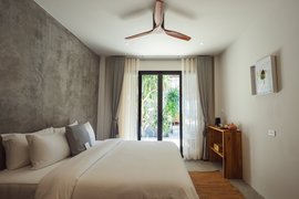 Das Schlafzimmer im Beachview Private Zimmer