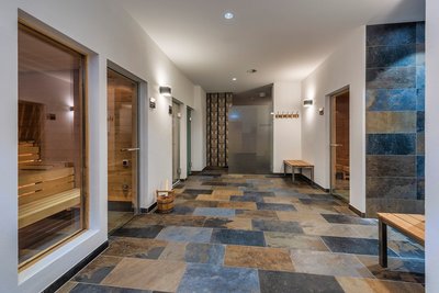 Der stilvolle Sauna Bereich im Seehotel Villa Linde