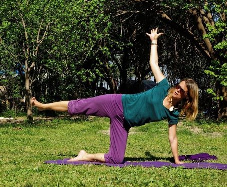 Yogalehrerin Silvia Stuppäck