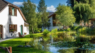 Der grüne Garten des Hotel Gasthof Saalerwirt eignet sich perfekt für ruhige Momente in Südtirol 