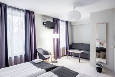 Die Zimmer des Akerlund Hotels im landestypischen Stil