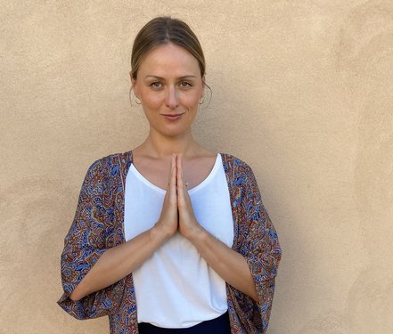 Yogalehrerin Edyta Dombrowski Yogalehrerin Edyta Dombrowski