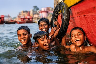 Auch bei den jungen Indern beliebt: der Ganges