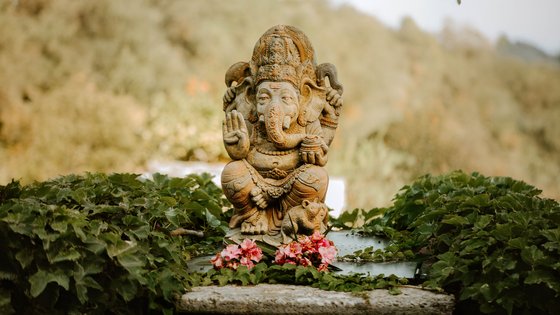 Ganesha Statue auf der Finca Son Mola Vell