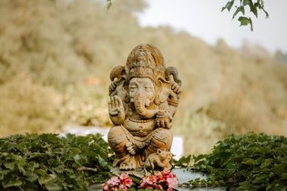 Ganesha Statue auf der Finca Son Mola Vell