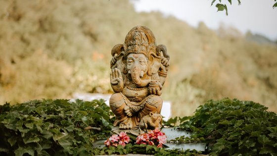 Ganesha Statue auf der Finca Son Mola Vell