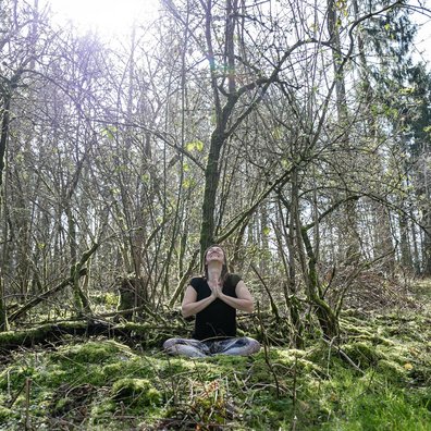 Yogalehrerin Silke Mauersberger