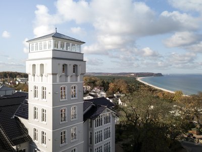 Das Hotel Vju aus der Vogelperspektive