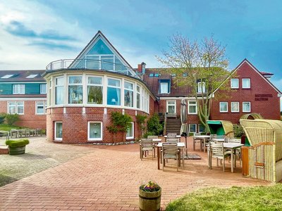 Blick auf das Naturhotel Baltrum 