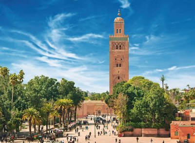 Hauptplatz in der Altstadt von Marrakesch
