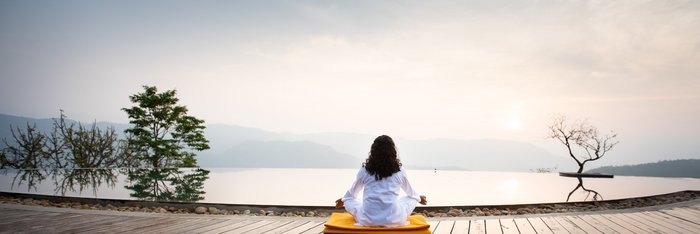 Mediation im Prakriti Shakti in Kerala
