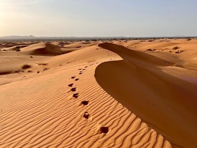 Fußspuren im Sand