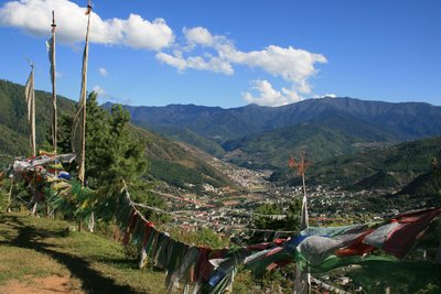 Der Thimphu Panorama Aussichtspunkt in Bhutan 
