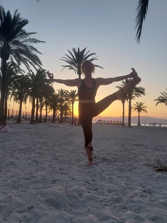 Yogalehrerin Christina Scheckel
