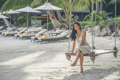 Der weite Sandstrand lädt zu langen Spaziergängen ein