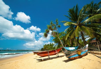 Boote am Strand