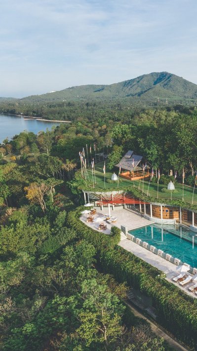 Blick auf die Anlage des Kamalaya